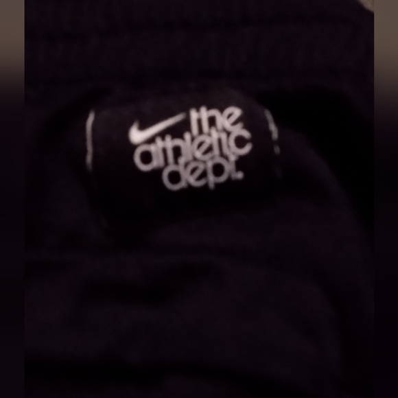 Nike The Athletic Dept. Black Joggers with White Embroidery Logo - Picture 4 of 6